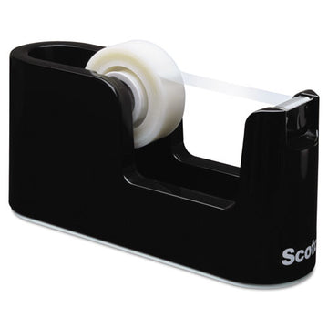 Scotch® Heavy Duty Weighted Desktop Tape Dispenser With One Roll Of Tape, 1" And 3" Cores, Abs, Black freeshipping - TVN Wholesale